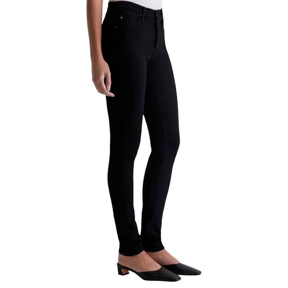 AG Adriano Goldschmied Black Prima Crop Mid Rise Cigarette Jeans - Picture 5 of 15